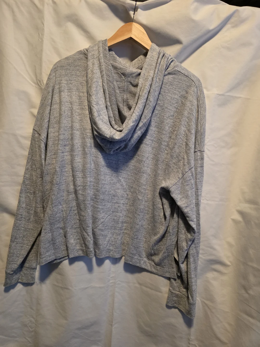 Old Navy Light Blue Midweight Hooded Pullover. - Picture 2 of 5